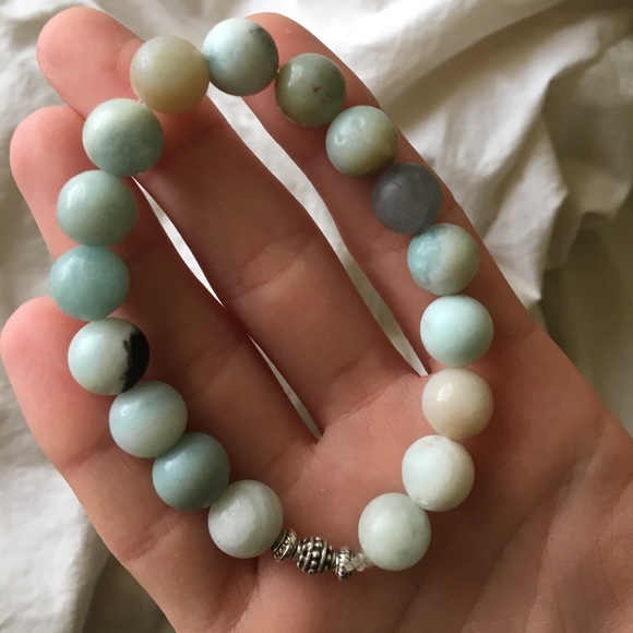 AUTHENTIC Natural Stone Beaded Bracelet ~ handmade - Picture 1 of 2
